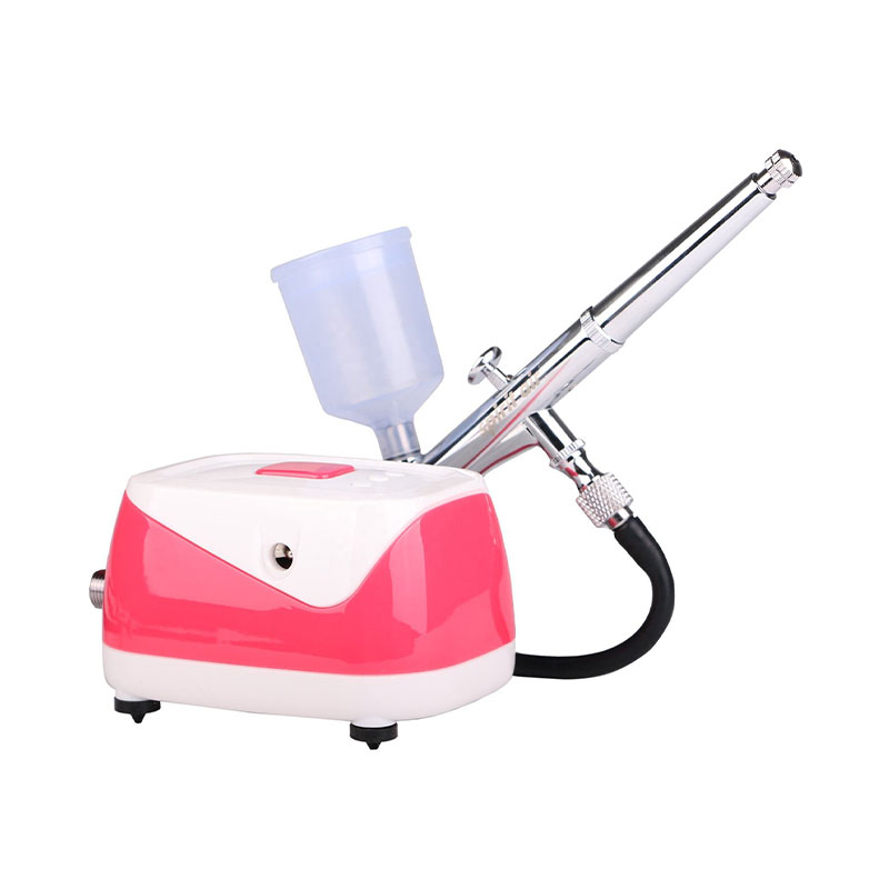 Kit de aerograf cu aer cu compresor de aer mini pentru machiaj cu aerograf, pictură corporală